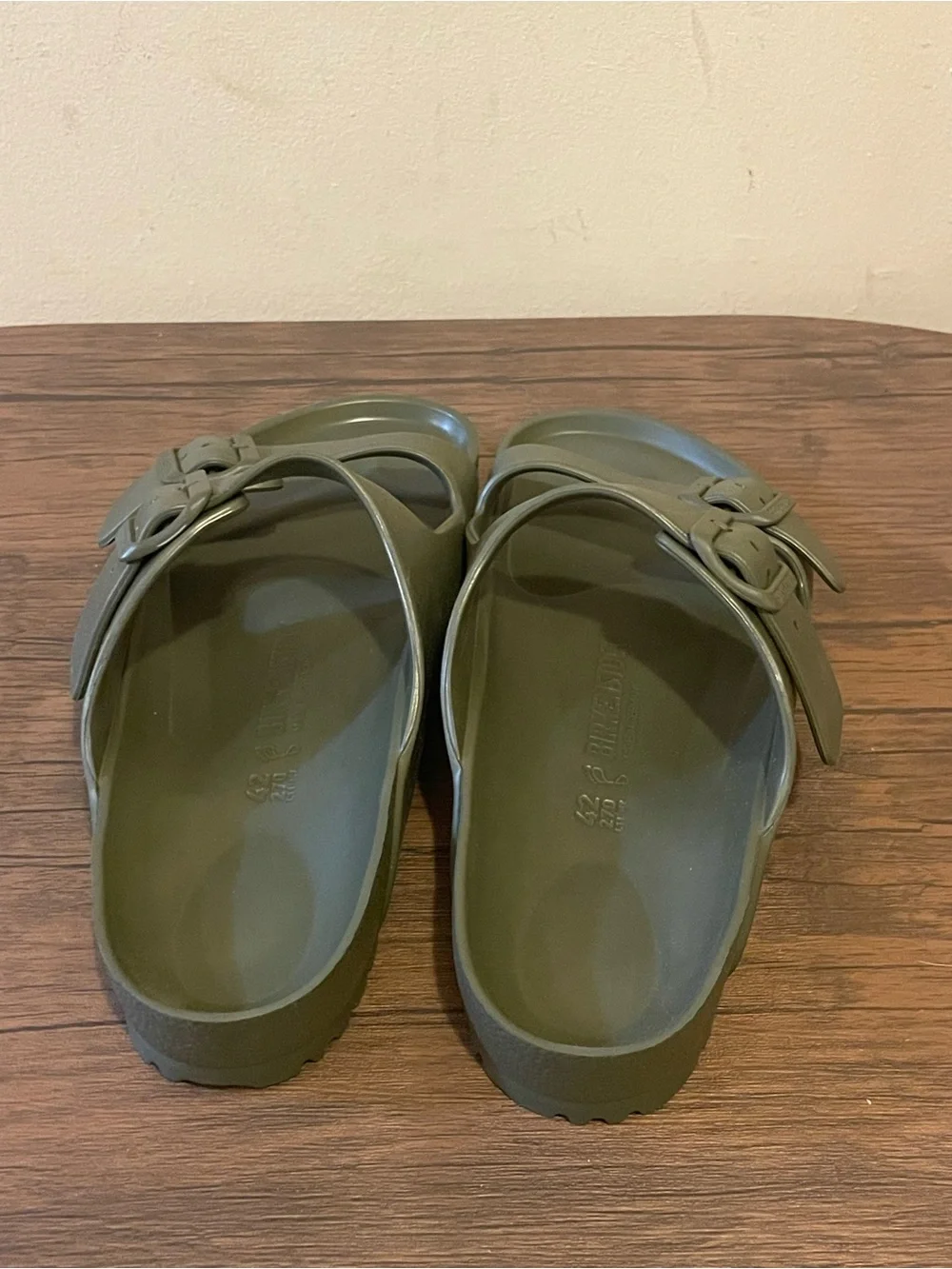 Birkenstock Olive Green EVA Slide Sandal Mens 8 women’s 10